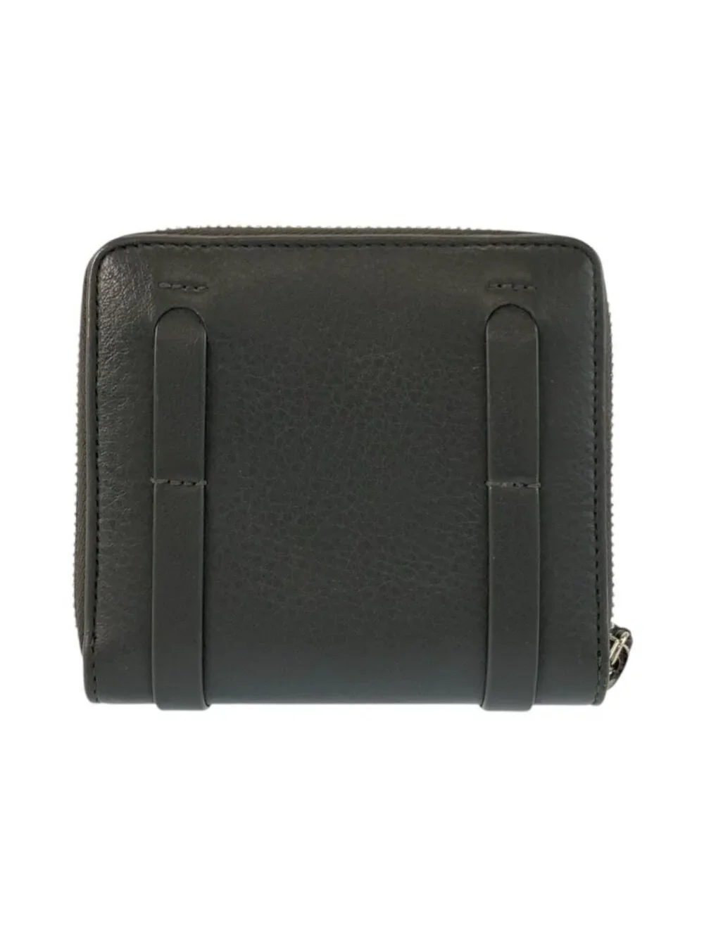 Balenciaga Everyday Gray Silver Leather Coin Purse